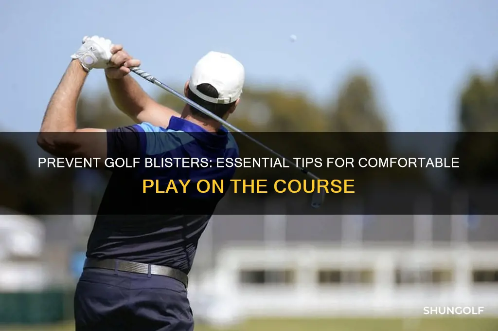 how to avoid blisters playing golf