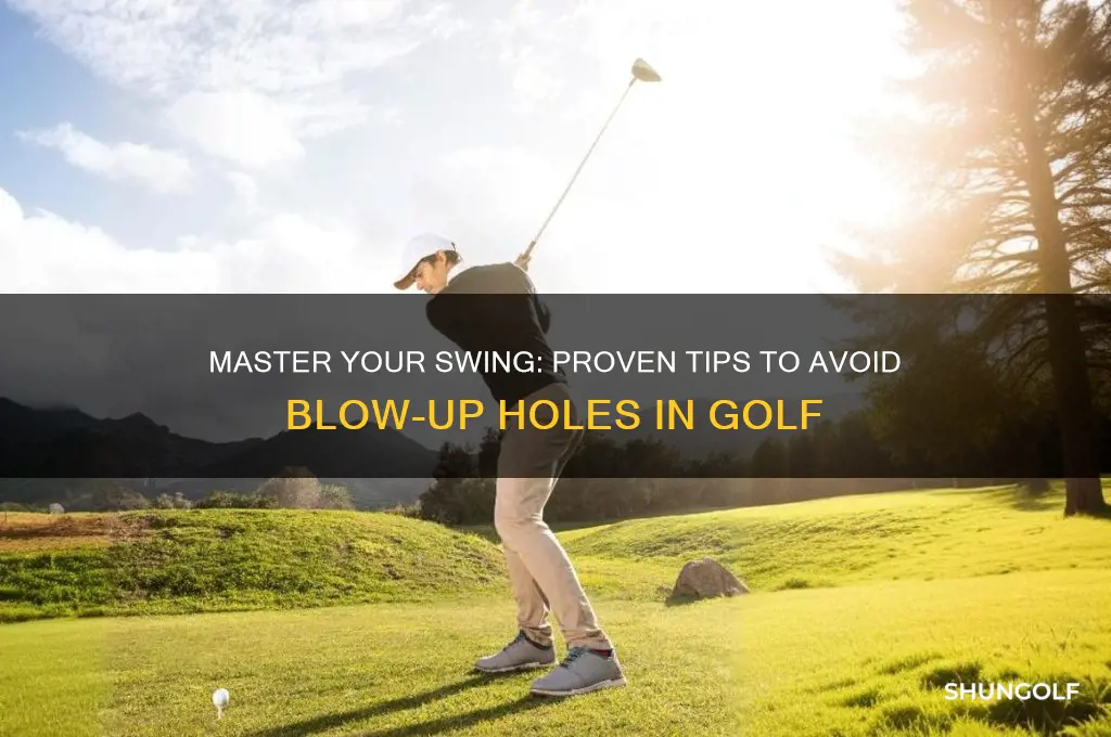 how to avoid blow up holes in golf