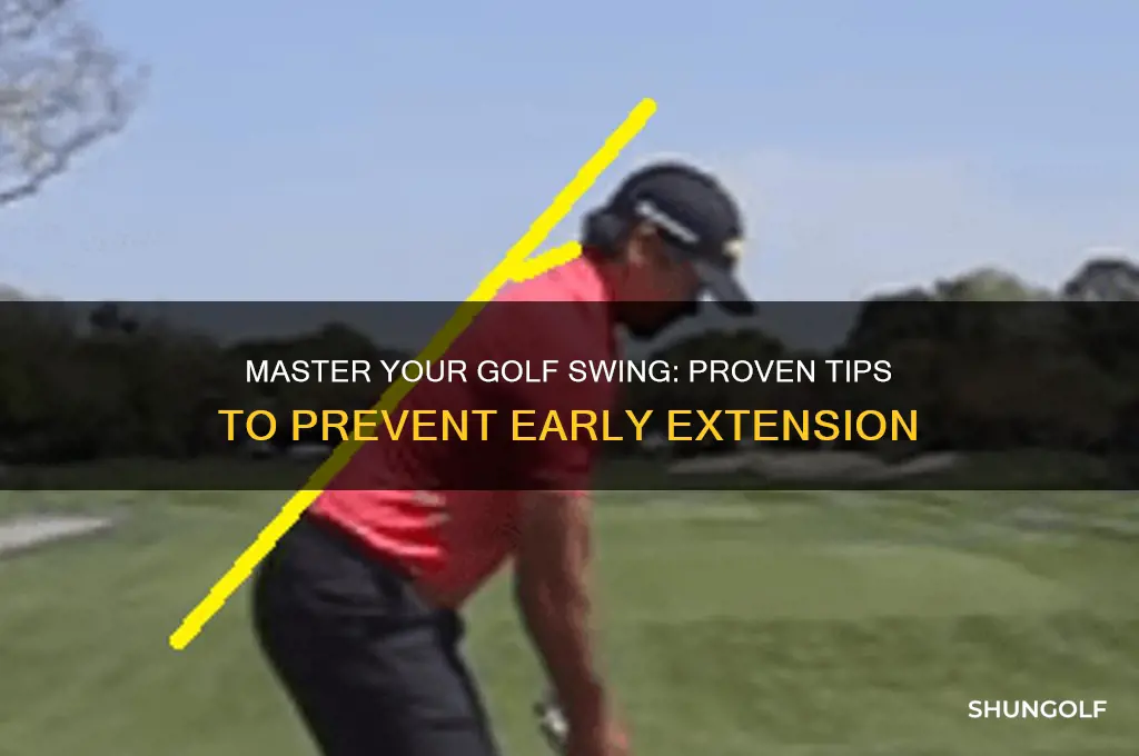 how to avoid early extension in golf