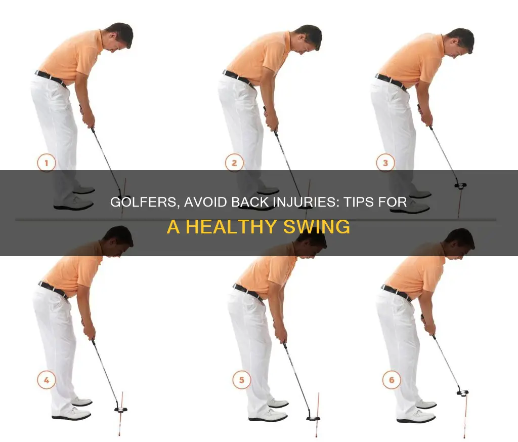 how to avoid golf back injuries