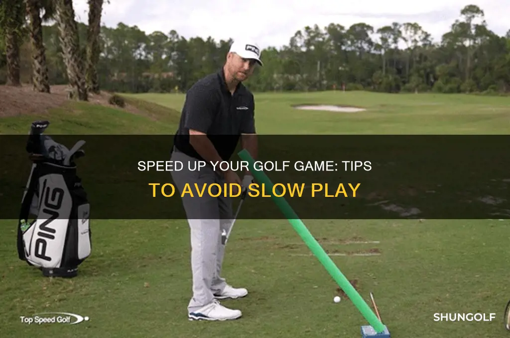 how to avoid slow play in golf