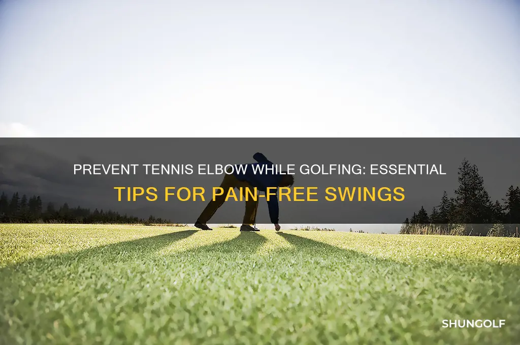 how to avoid tennis elbow when golfing