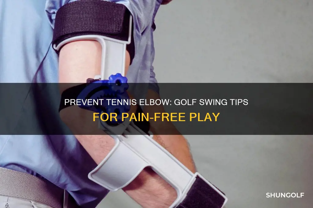 how to avoid tennis elbow when playing golf
