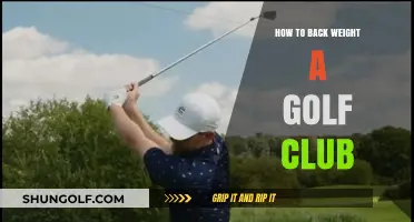 Mastering Golf Club Back-Weighting: A Step-by-Step Guide for Better Swings