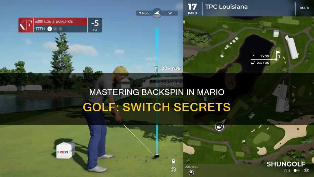 how to backspin mario golf switch