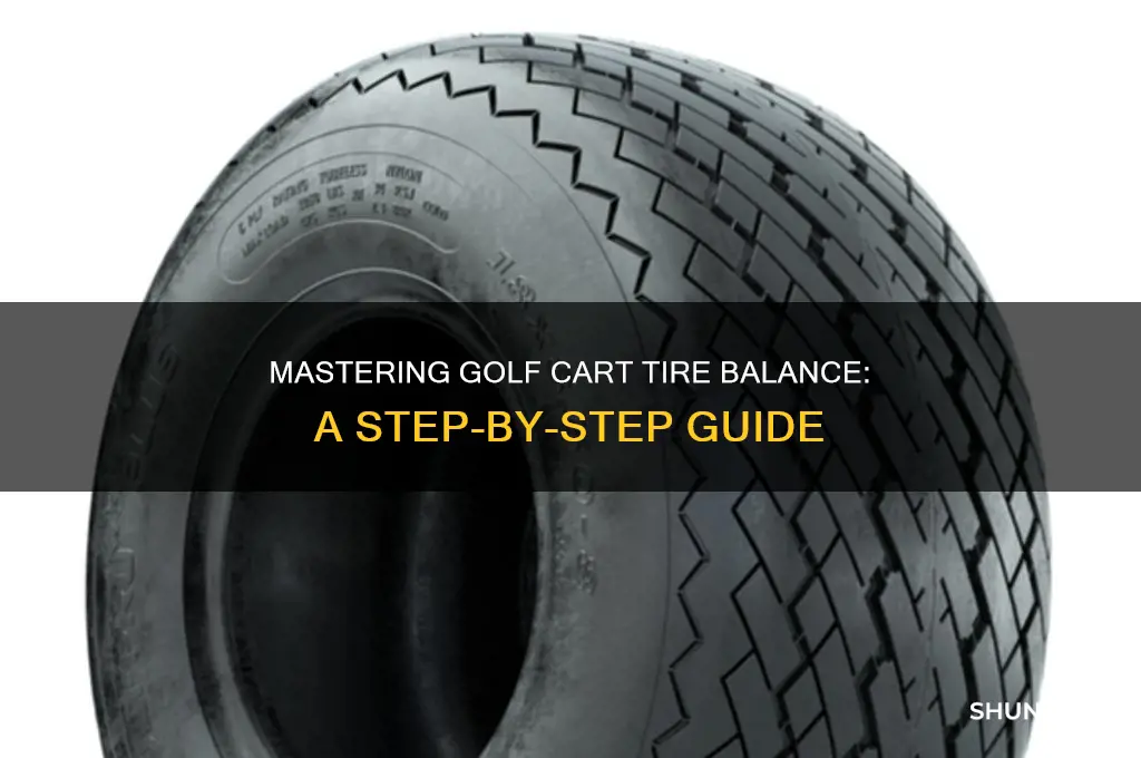 how to balance golf cart tires