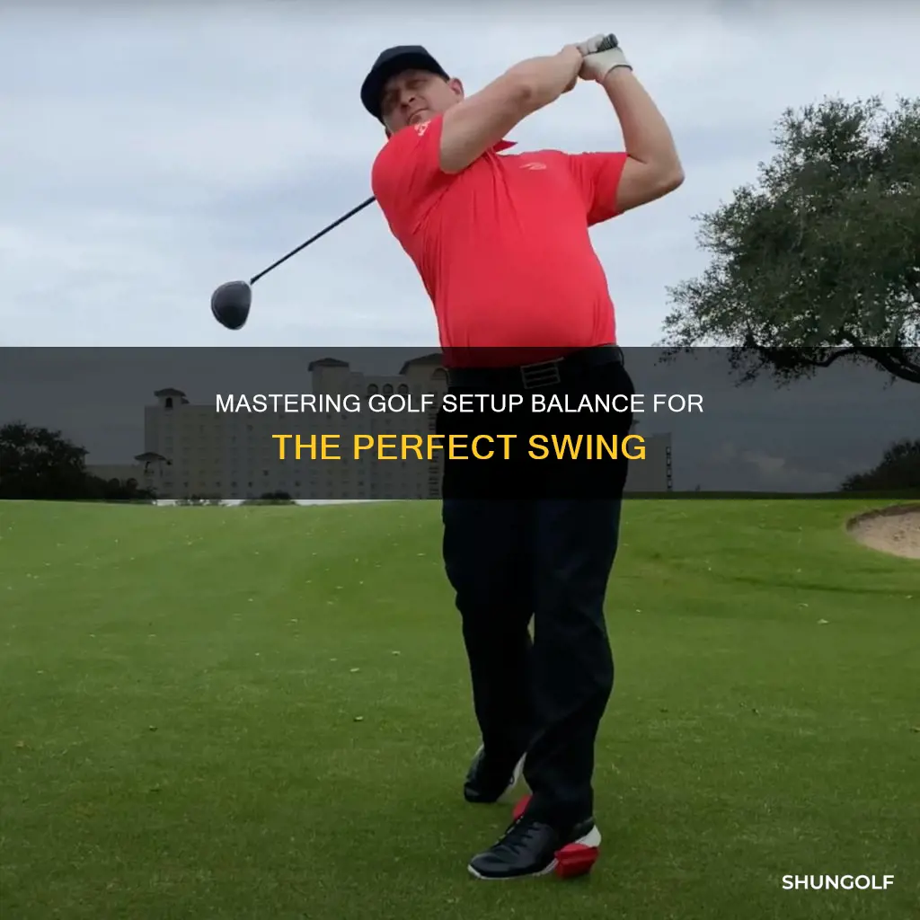 how to balance golf setup