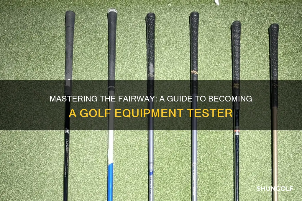 how to be a golf equipment tester
