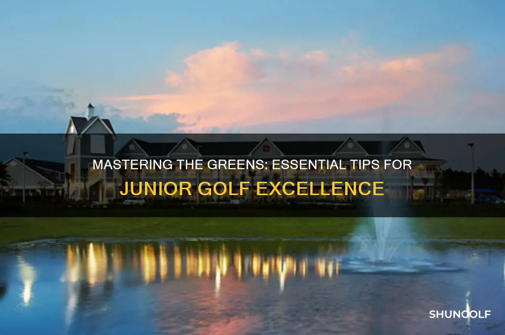 how to be a great junior golfer