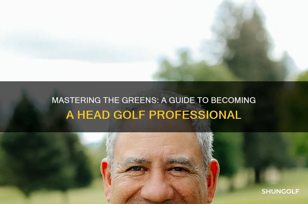 how to be a head golf professional