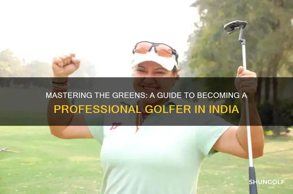 how to be a professional golfer in india