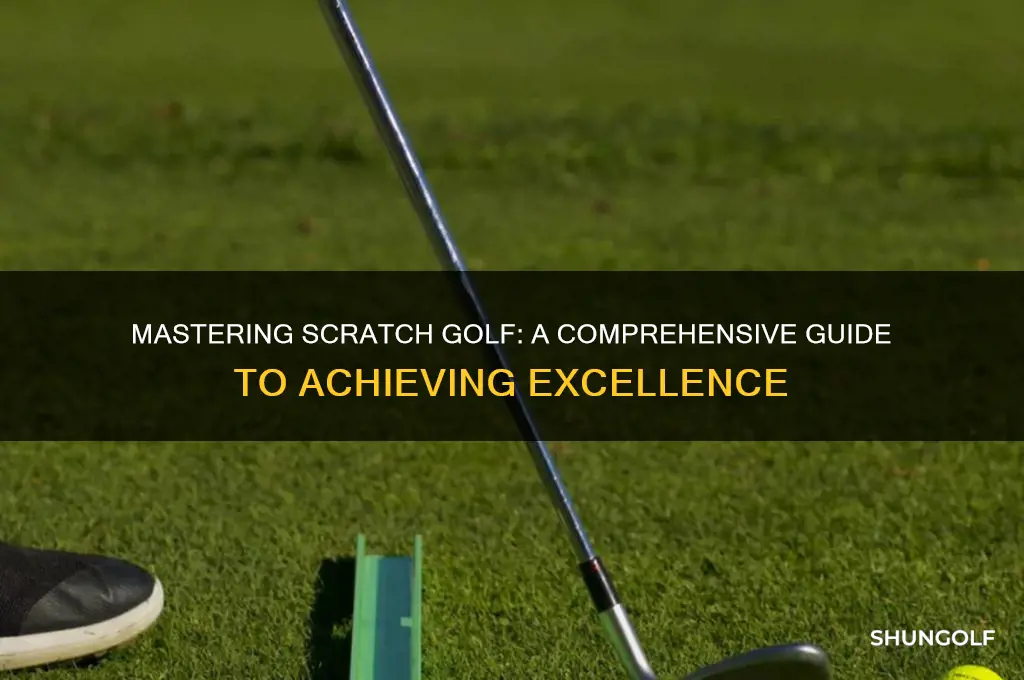 how to be a scratch golfer book