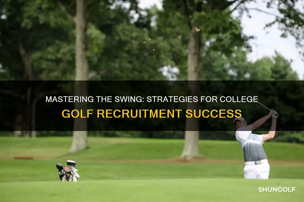 how to be recruited for college golf