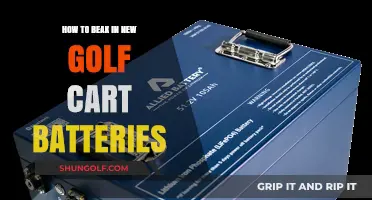 Mastering the Art of Breaking In New Golf Cart Batteries
