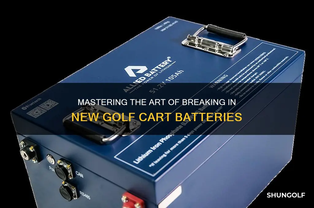 how to beak in new golf cart batteries