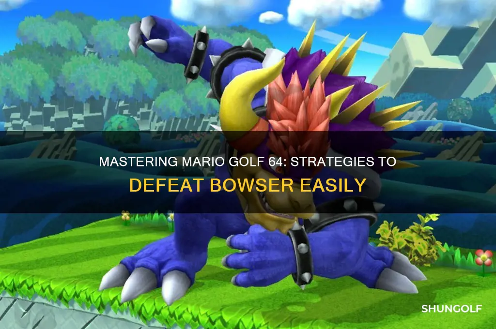 how to beat bowser mario golf 64