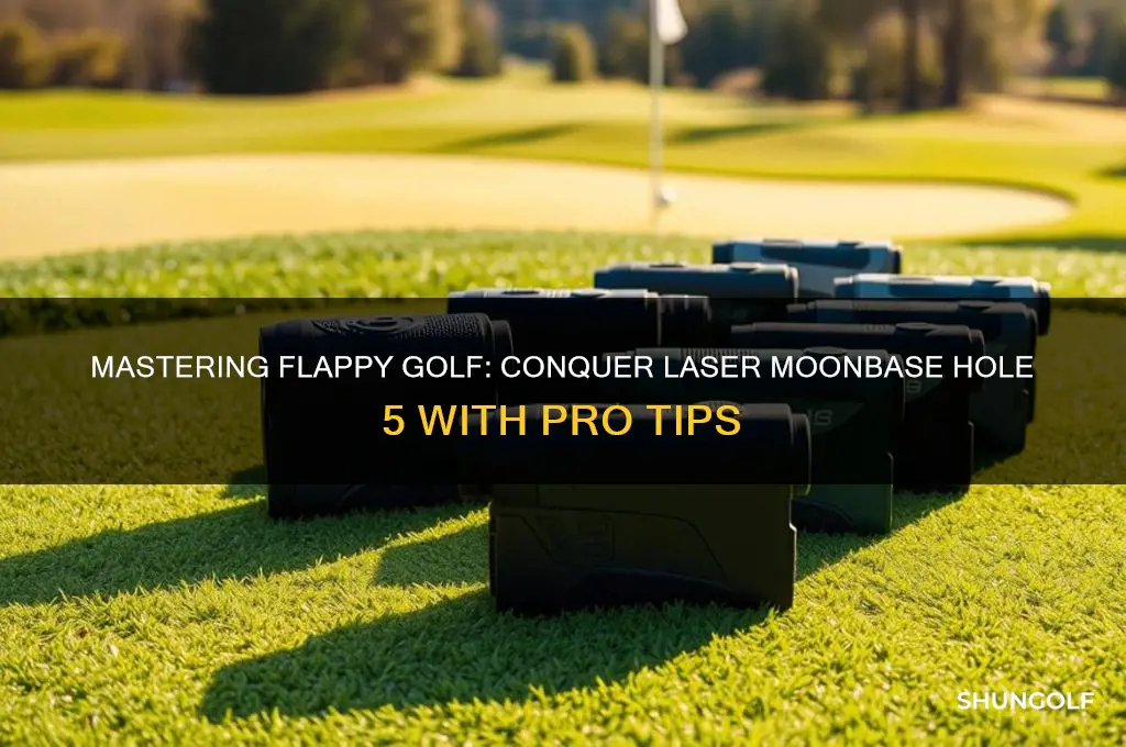 how to beat flappy golf laser moonbase hole 5