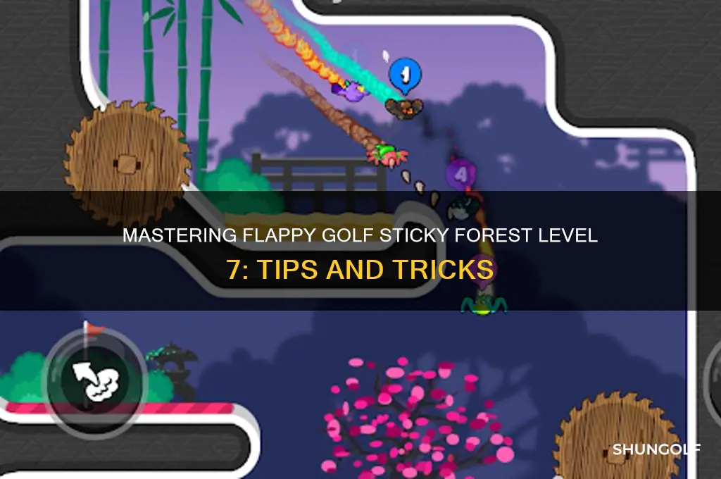 how to beat flappy golf sticky forest level 7