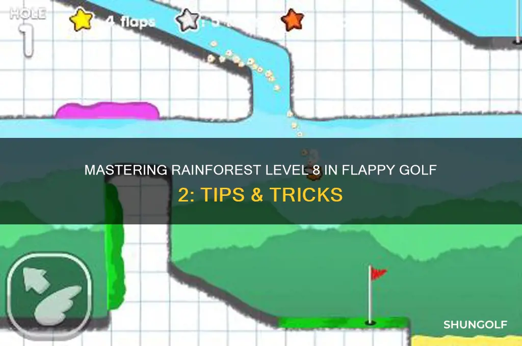 how to beat level 8 rainforest flappy golf 2