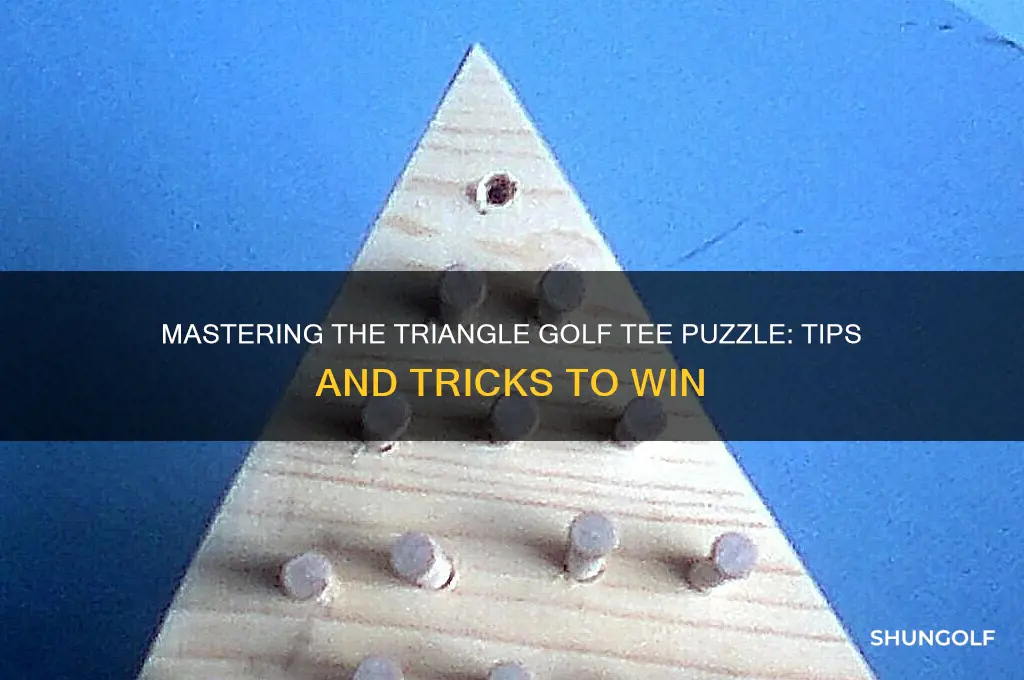 how to beat the triangle golf tee puzzle