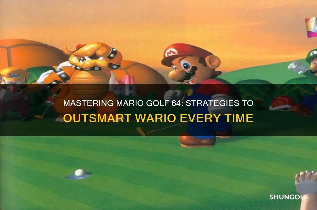 how to beat wario in mario golf 64