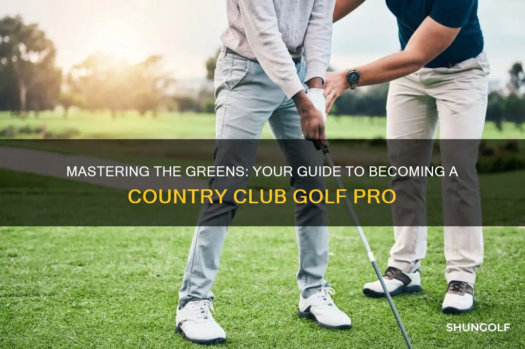 how to become a country club golf pro