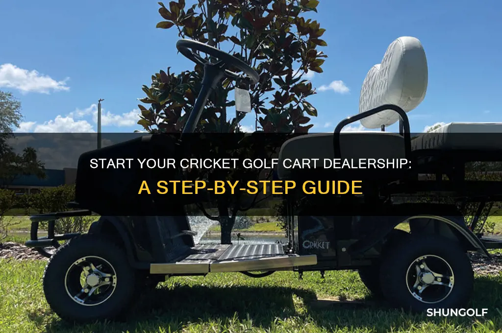 how to become a cricket golf cart dealer
