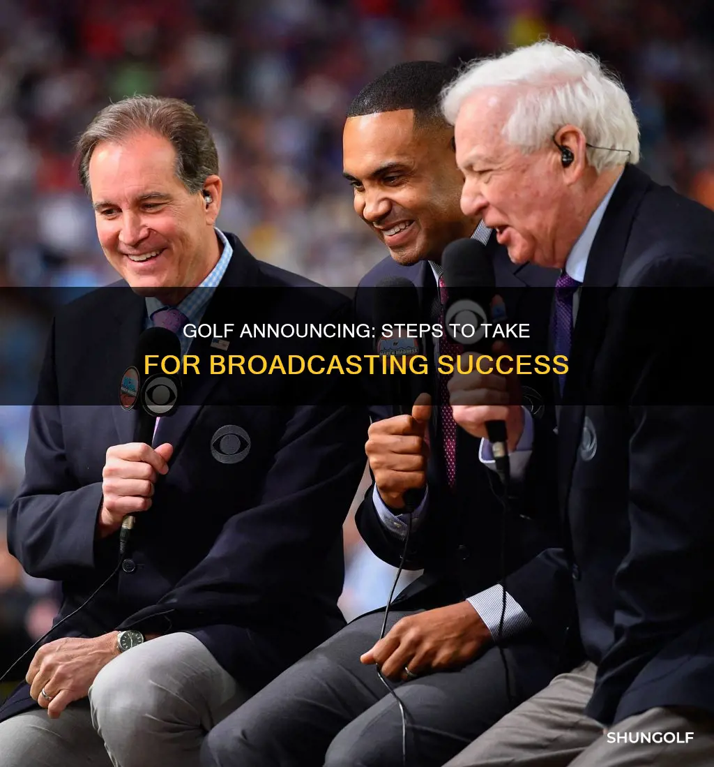 how to become a golf announcer
