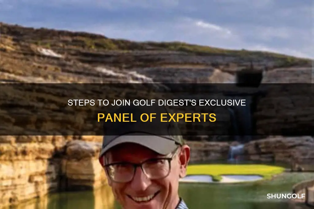 how to become a golf digest panelist