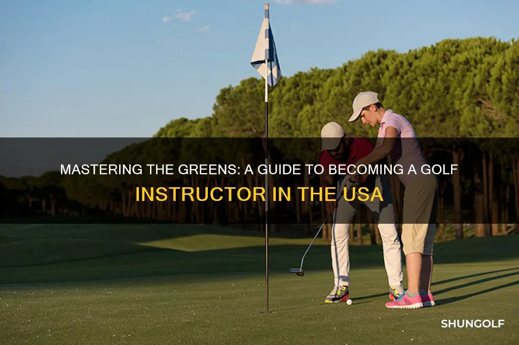 how to become a golf instructor in usa