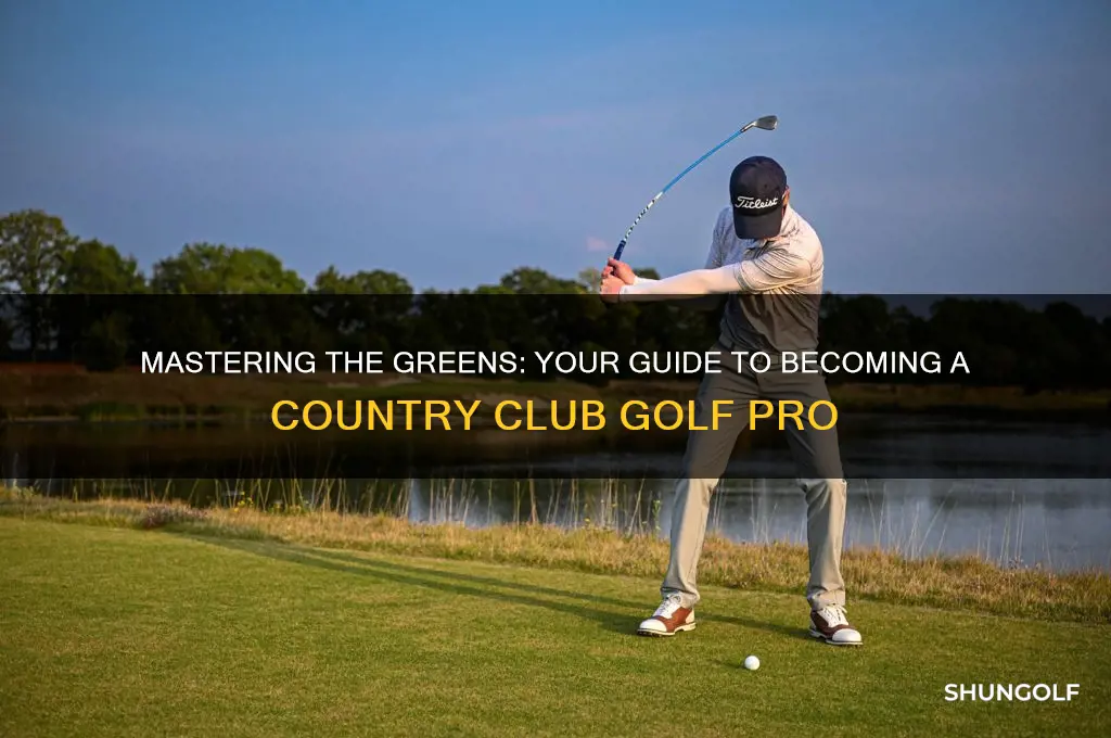 how to become a golf pro at a country club