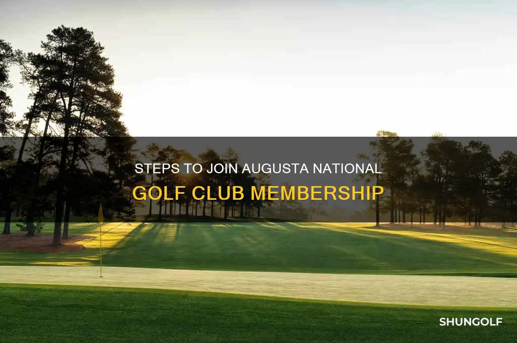 how to become a member at augusta golf course
