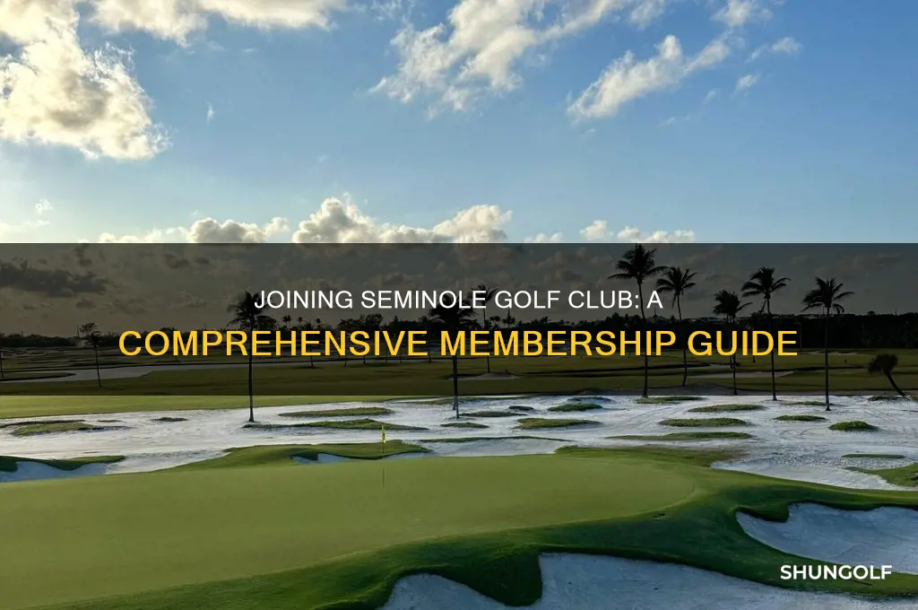 how to become a member at seminole golf club