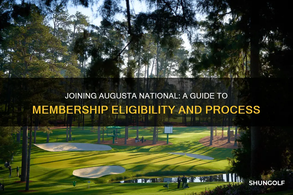 how to become a member of augusta golf