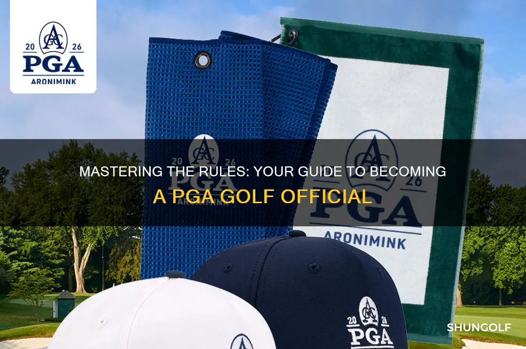 how to become a pga golf official