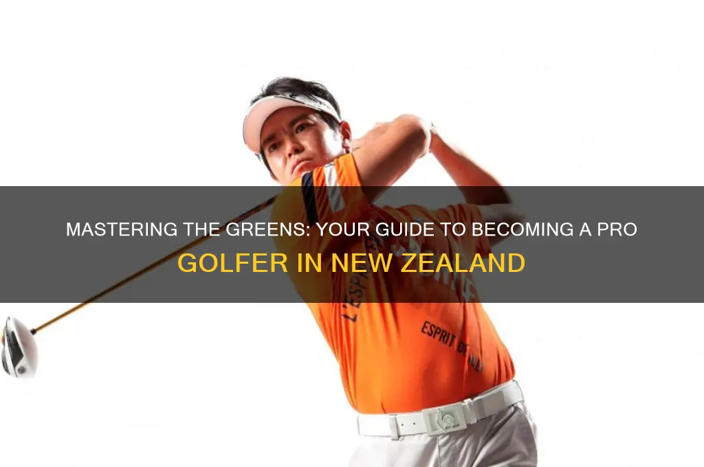 how to become a professional golfer in new zealand