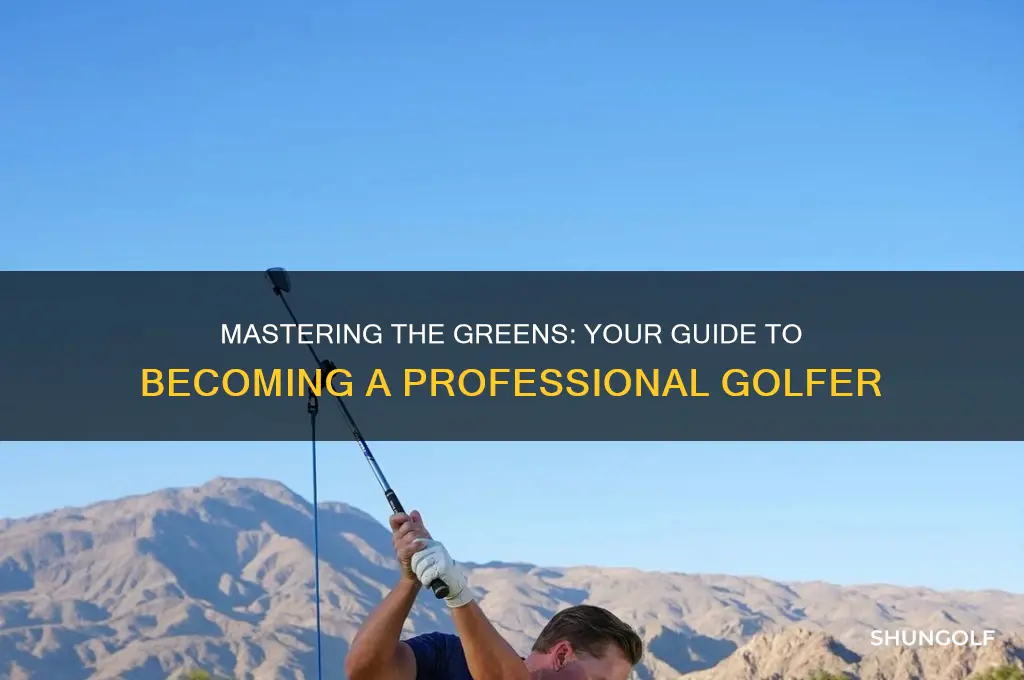 how to become a professional golfer utqh