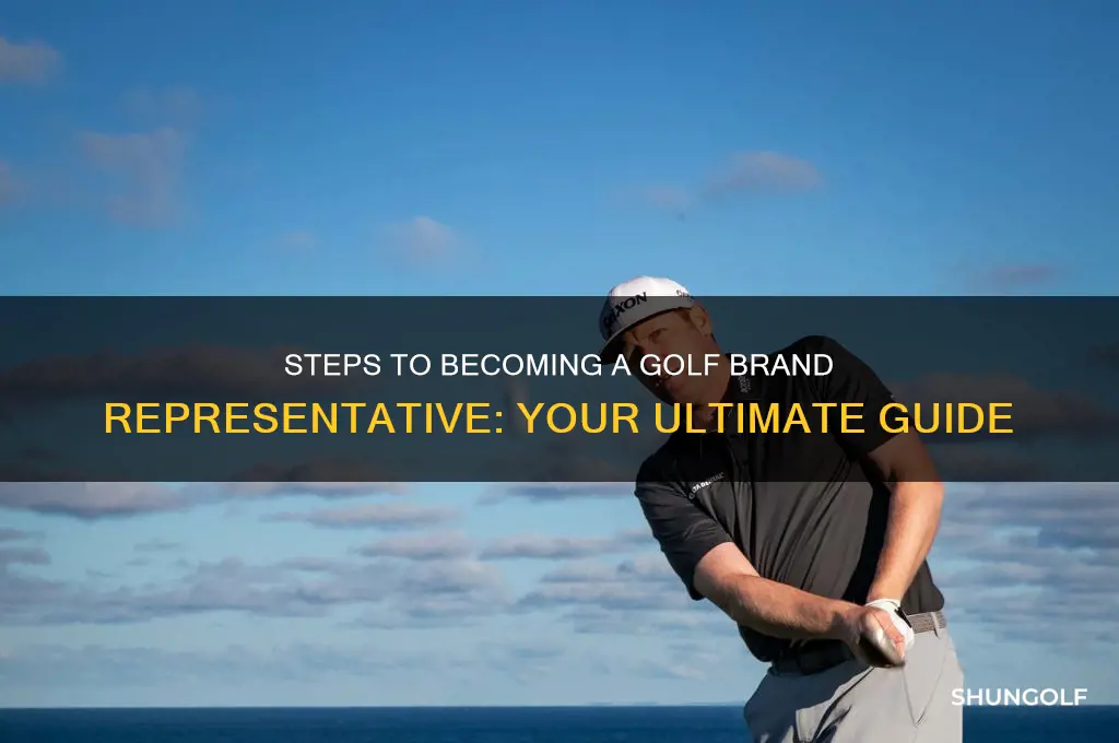 how to become a rep for a golf compnay