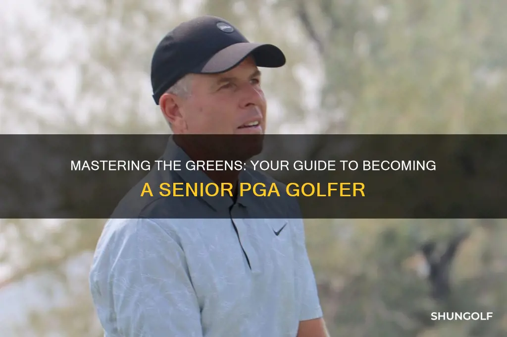 how to become a senior pga golfer