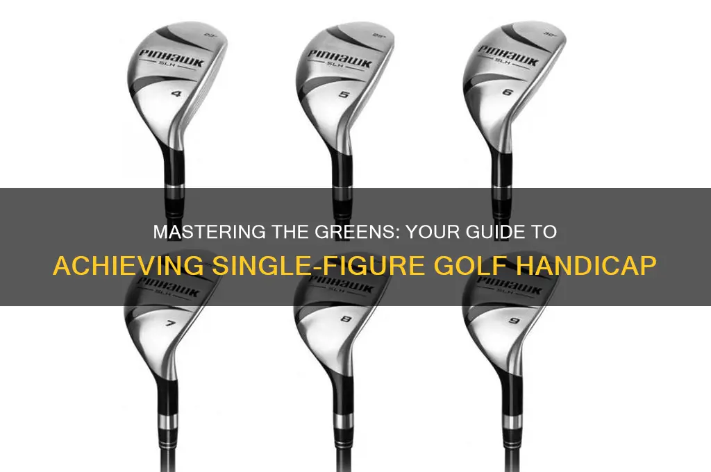 how to become a single figure golfer