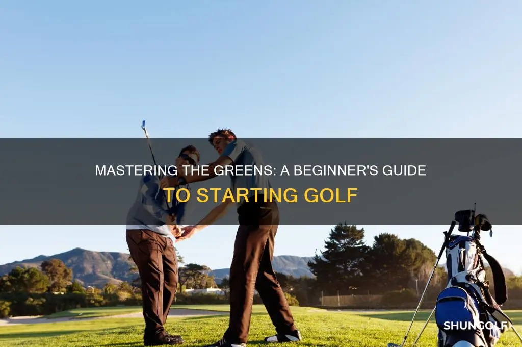 how to begin playing golf