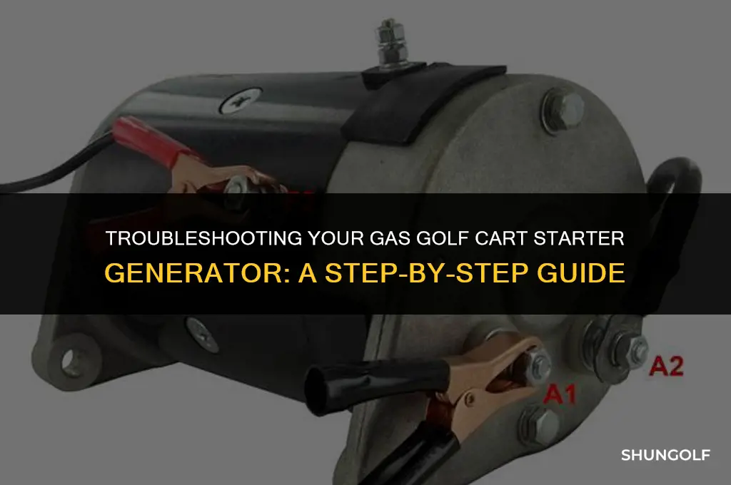 how to bench test a gas golf car starter generator