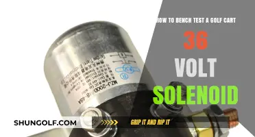 Bench Testing a 36V Golf Cart Solenoid: Step-by-Step Guide
