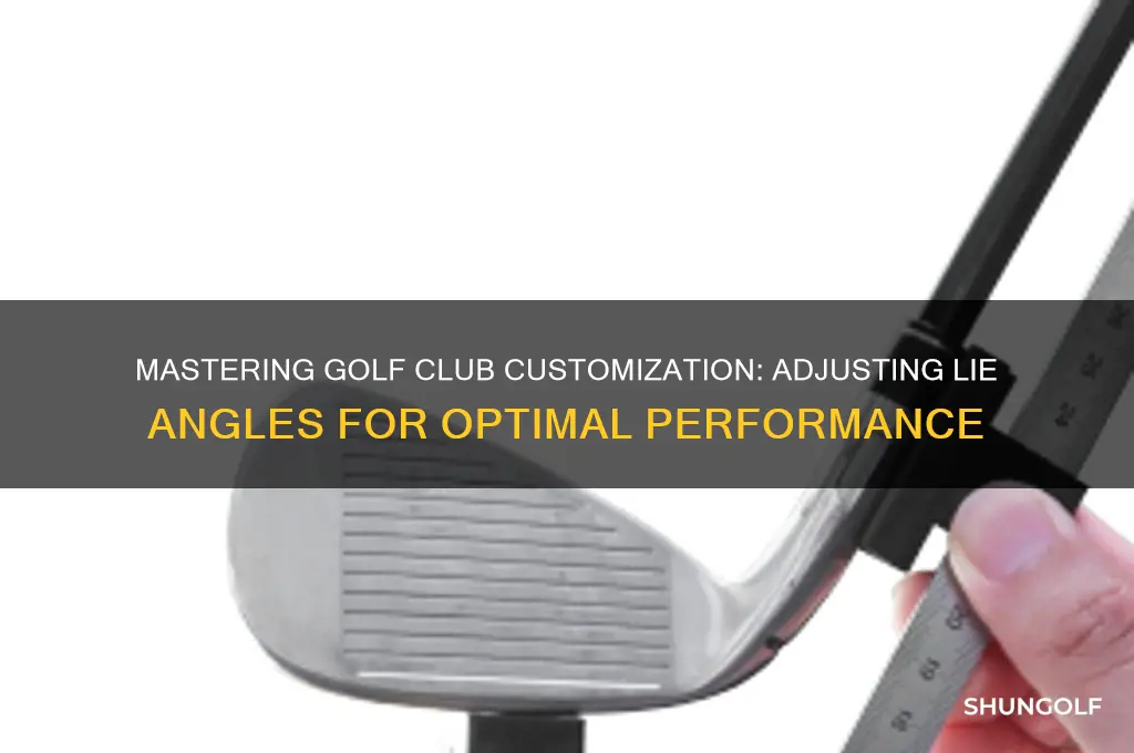 how to bend golf clubs lie angle