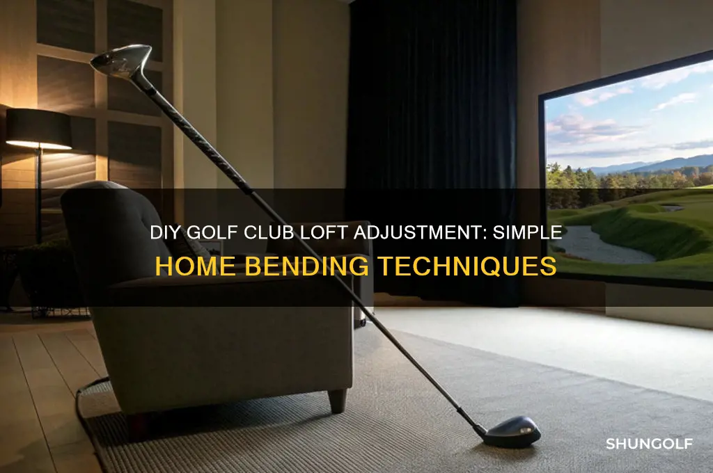 how to bend golf clubs loft angle at home