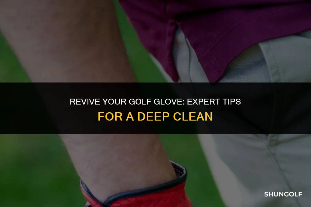 how to best clean a golf glove