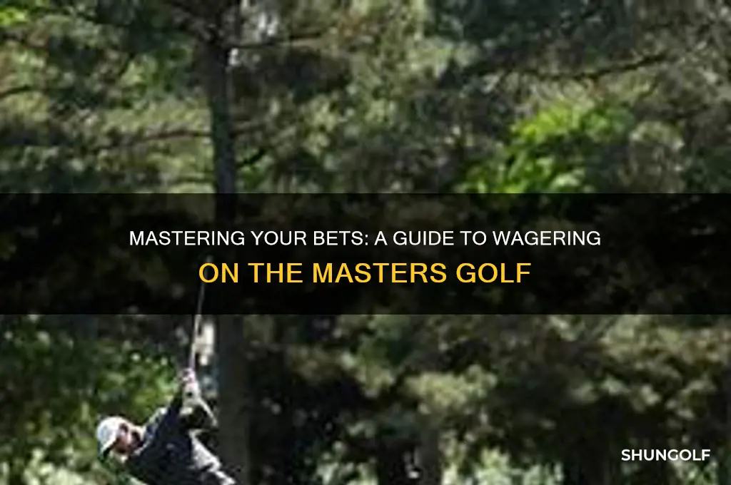 how to bet on the masters golf