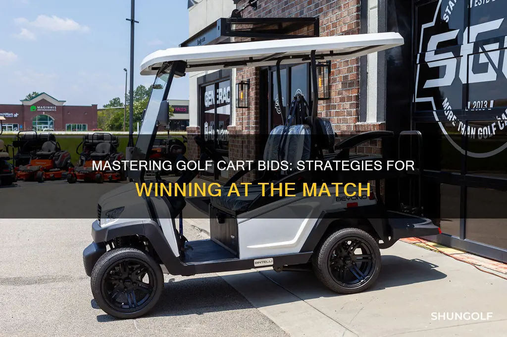 how to bid on golf carts from the match