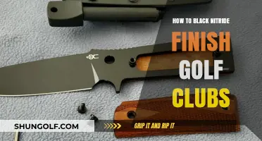 Mastering Black Nitride Finishing for Golf Clubs: A Step-by-Step Guide