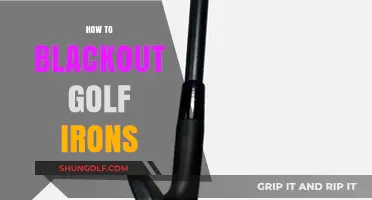 Mastering the Art of Blacking Out Your Golf Irons: A Step-by-Step Guide